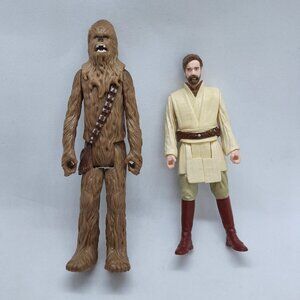 2013 Star Wars Figures Chewbacca‎ & Obi-Wan Kenobi Poseable Arms And Legs